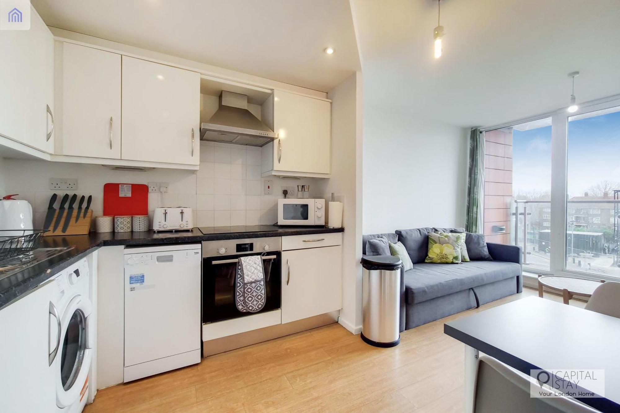 Fully Serviced Two Bed Apartment By Excel & O2 Londen Buitenkant foto